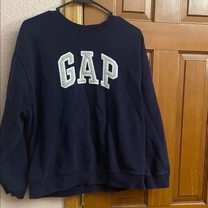 GAP Navy Sweatshirt with White Logo